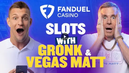 Slots Gossip 137 Youtube thumbnail of Gronk playing online slots with Vegas Matt
