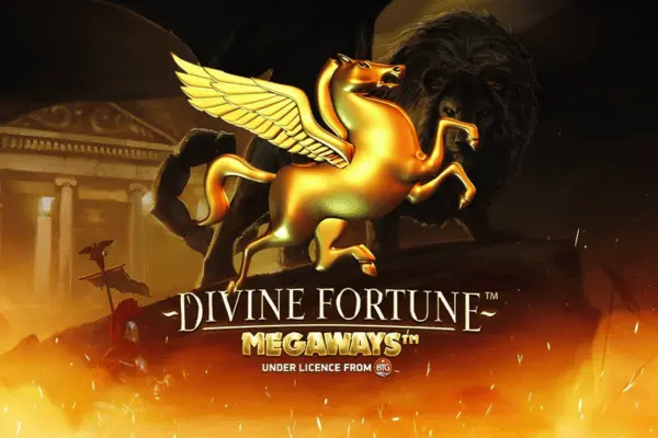 Slots Gossip 83 Divine Fortune Megaways slot game poster for blog demo and review