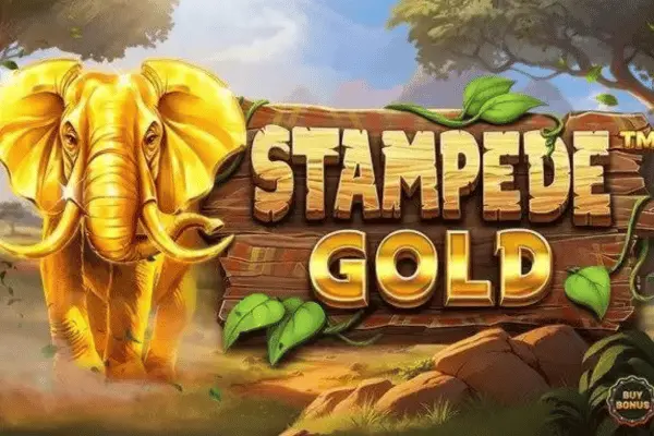 Slots Gossip 51 Stampede Gold slots poster for blog demo and review