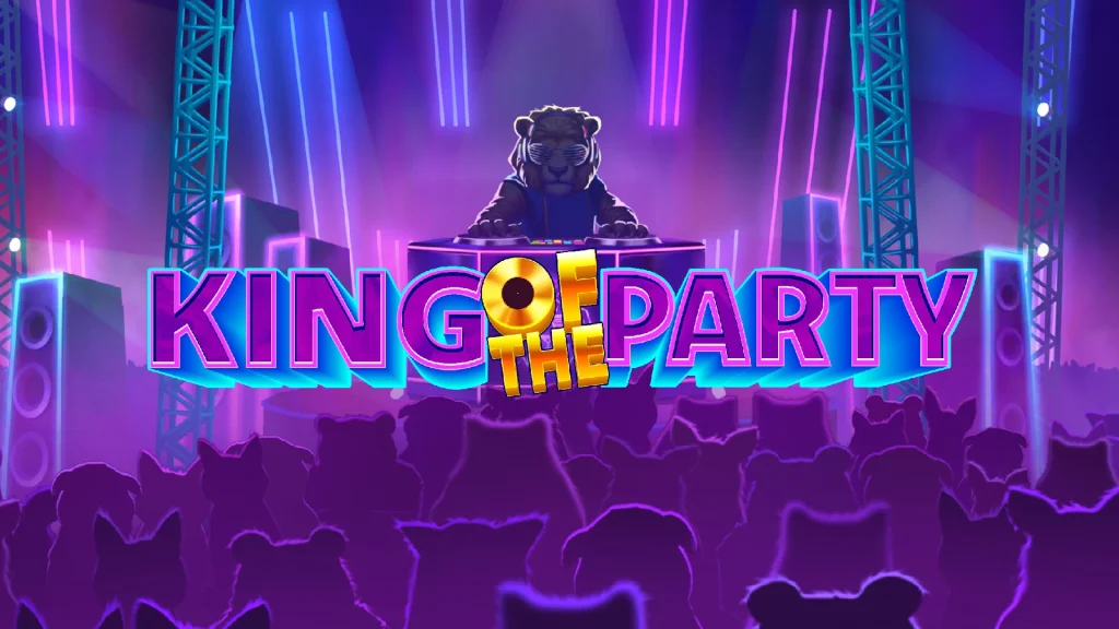 Slots Gossip 31 King of the party slot game poster for blog demo and review