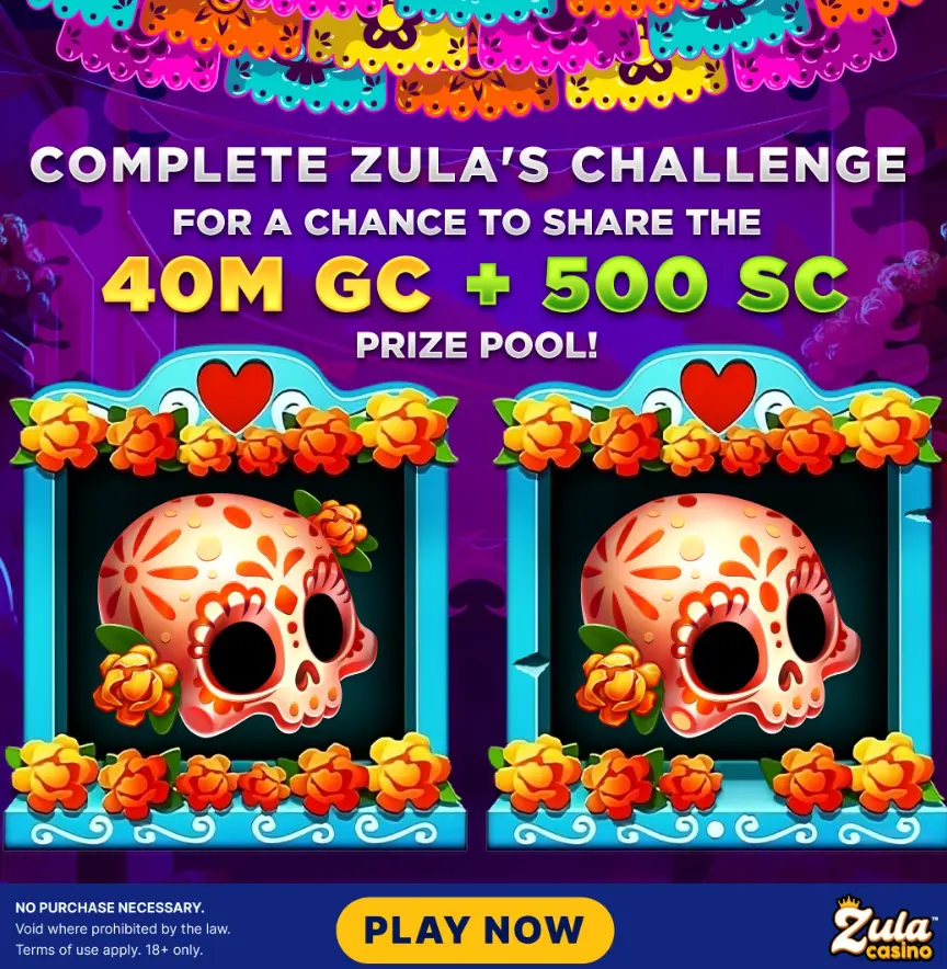 Sweepstakes Casinos 7 Zula social Casino facebook banner